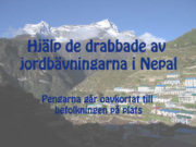 Hjälp Nepal – insamling till de behövande Hjälp Nepal