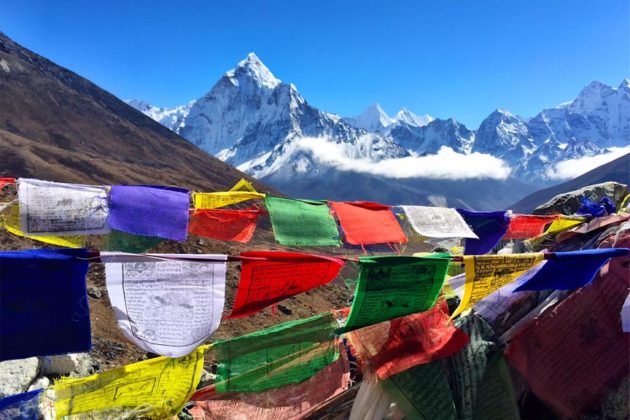 Ama Dablam & Prayer Flags